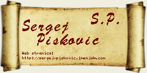 Sergej Pisković vizit kartica